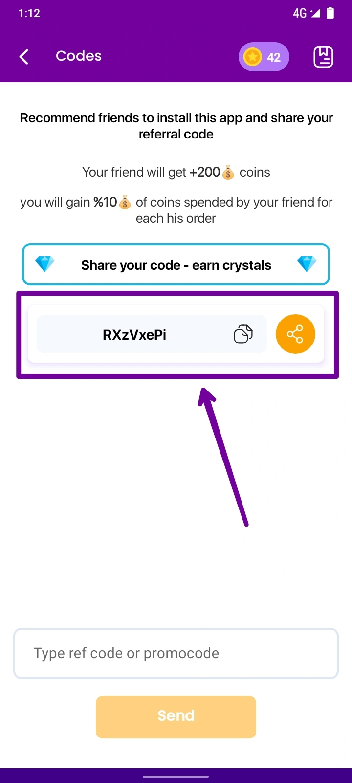 Top Follow follower order screen